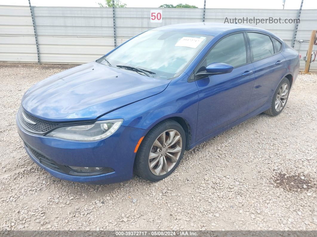 2015 Chrysler 200 S Blue vin: 1C3CCCBG1FN543048