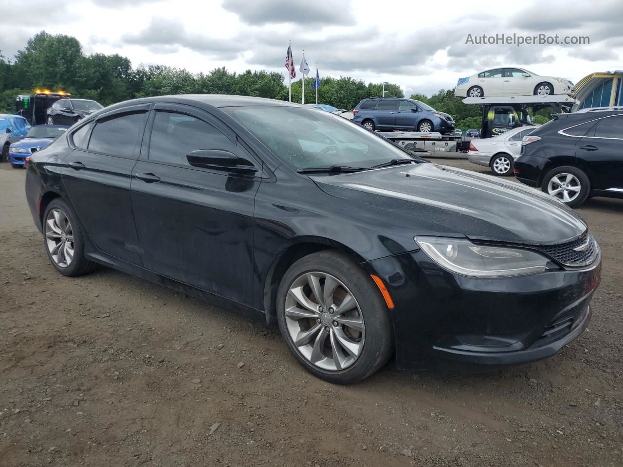 2015 Chrysler 200 S Black vin: 1C3CCCBG1FN588359