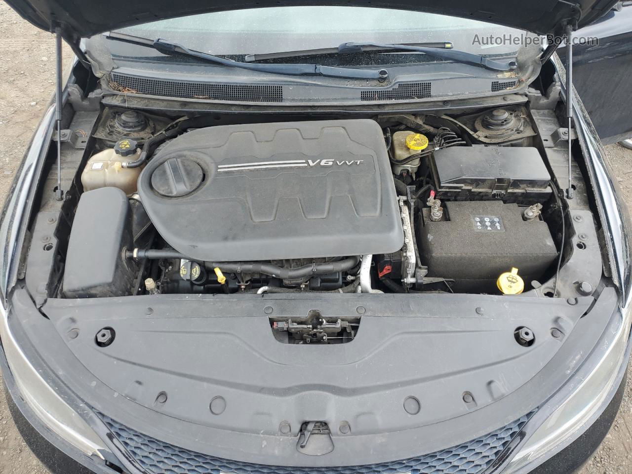 2015 Chrysler 200 S Черный vin: 1C3CCCBG1FN588359