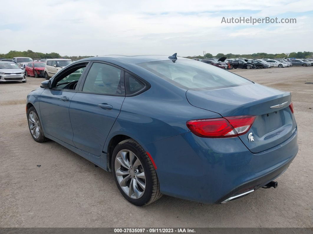 2015 Chrysler 200 S Blue vin: 1C3CCCBG1FN597353