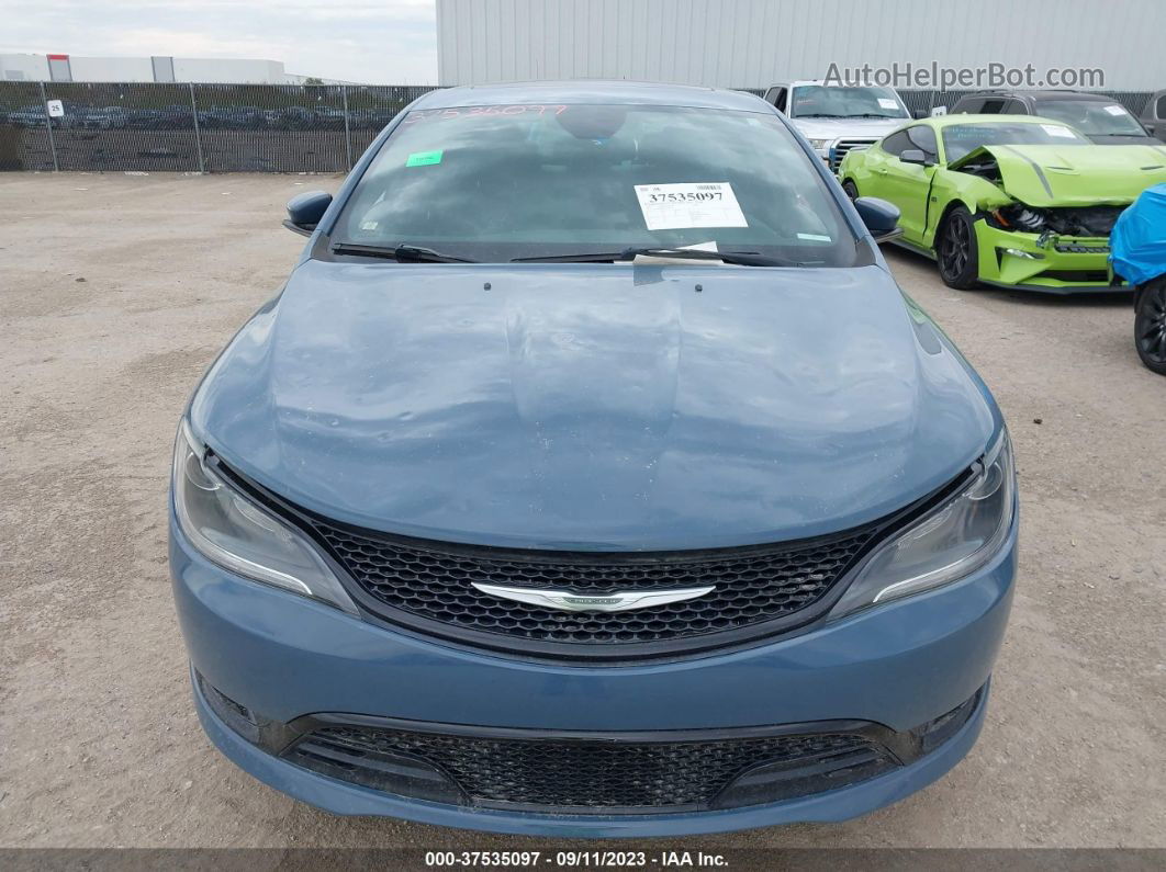 2015 Chrysler 200 S Blue vin: 1C3CCCBG1FN597353