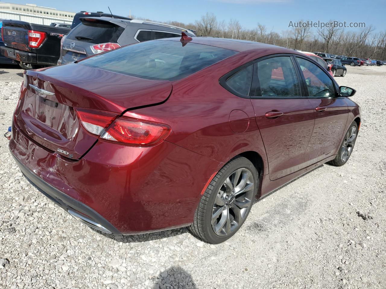 2015 Chrysler 200 S Burgundy vin: 1C3CCCBG1FN673136