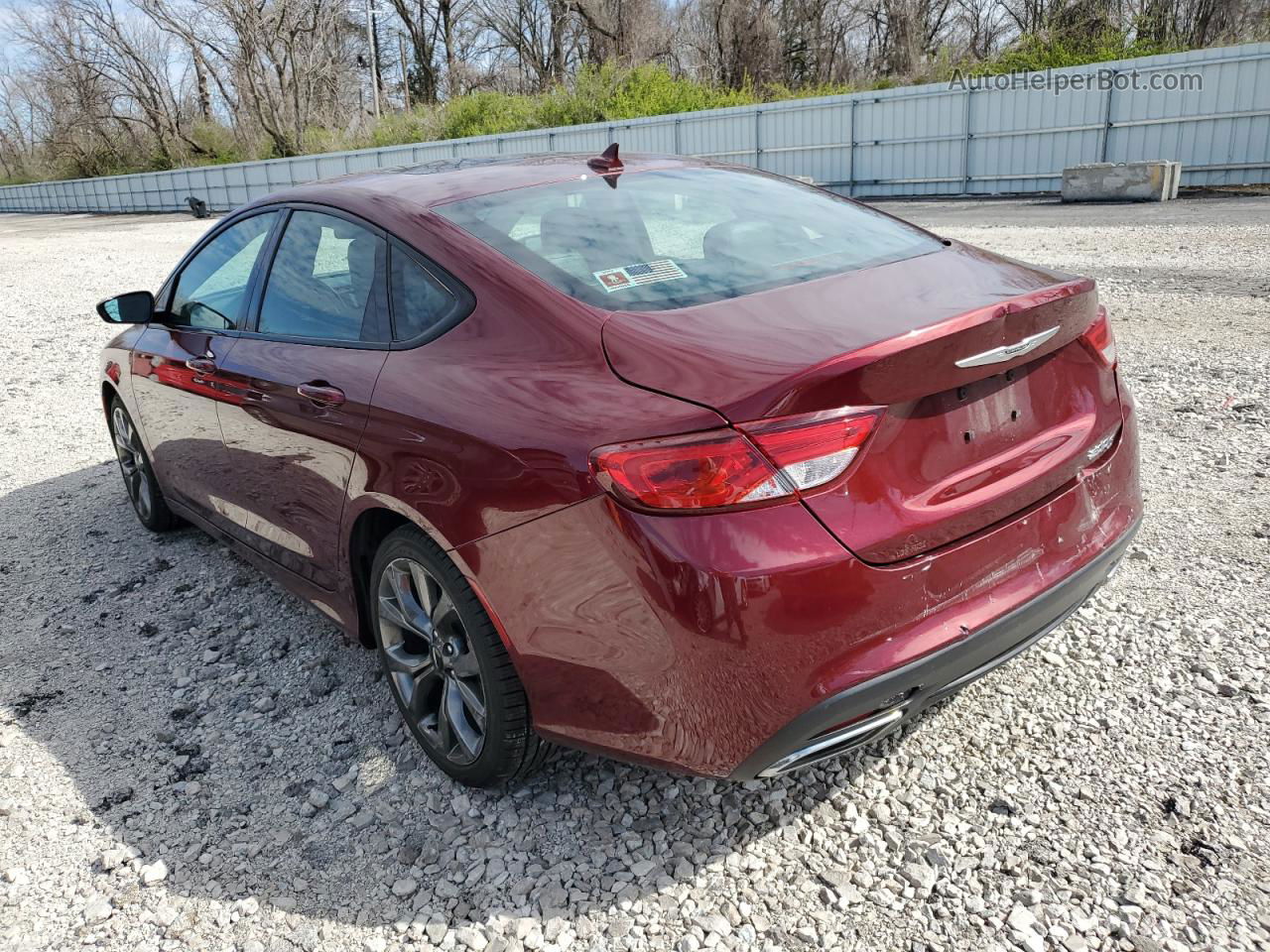 2015 Chrysler 200 S Burgundy vin: 1C3CCCBG1FN673136