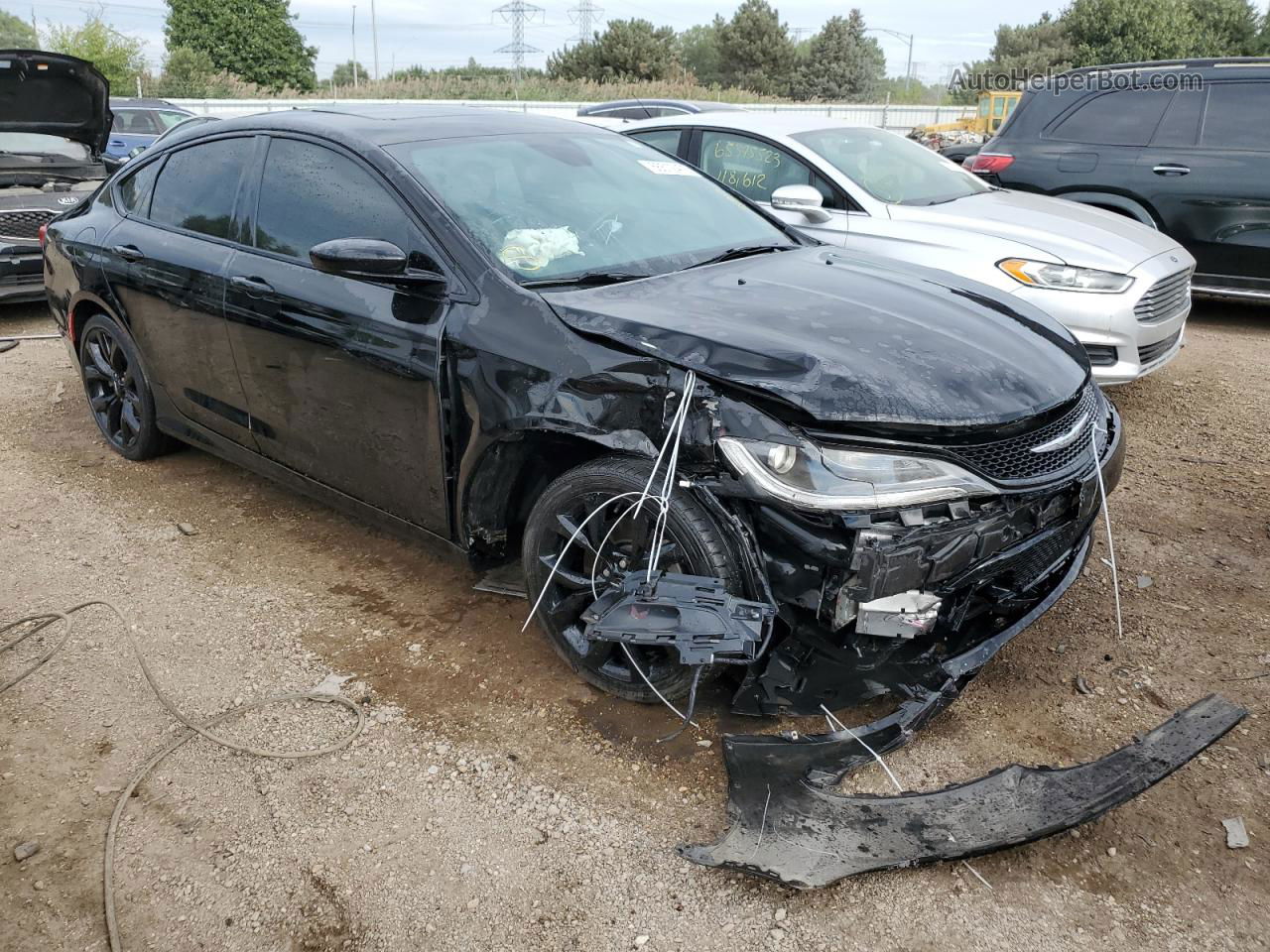 2015 Chrysler 200 S Black vin: 1C3CCCBG2FN551479