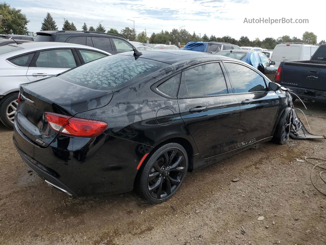 2015 Chrysler 200 S Black vin: 1C3CCCBG2FN551479