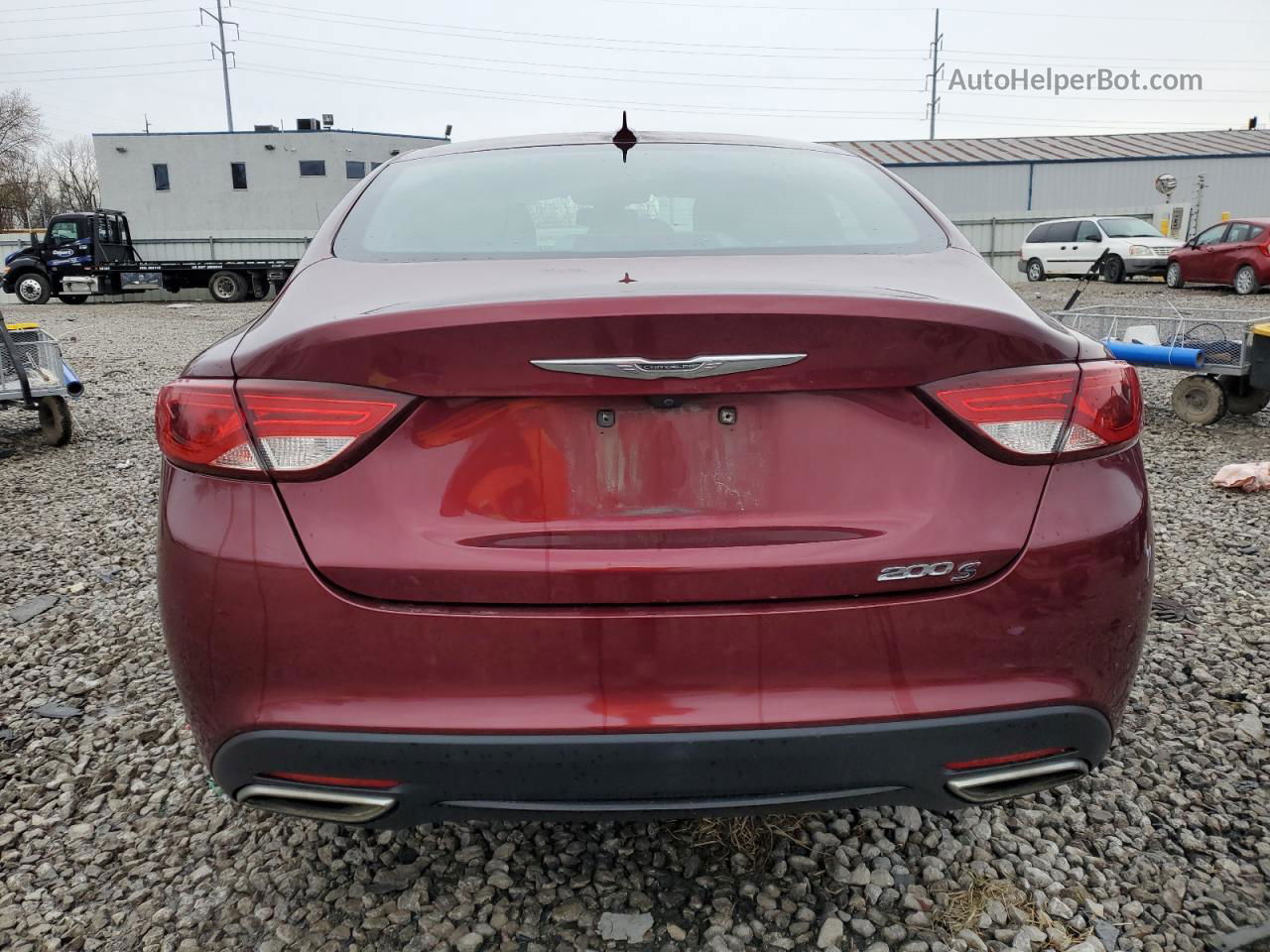 2015 Chrysler 200 S Красный vin: 1C3CCCBG2FN623085