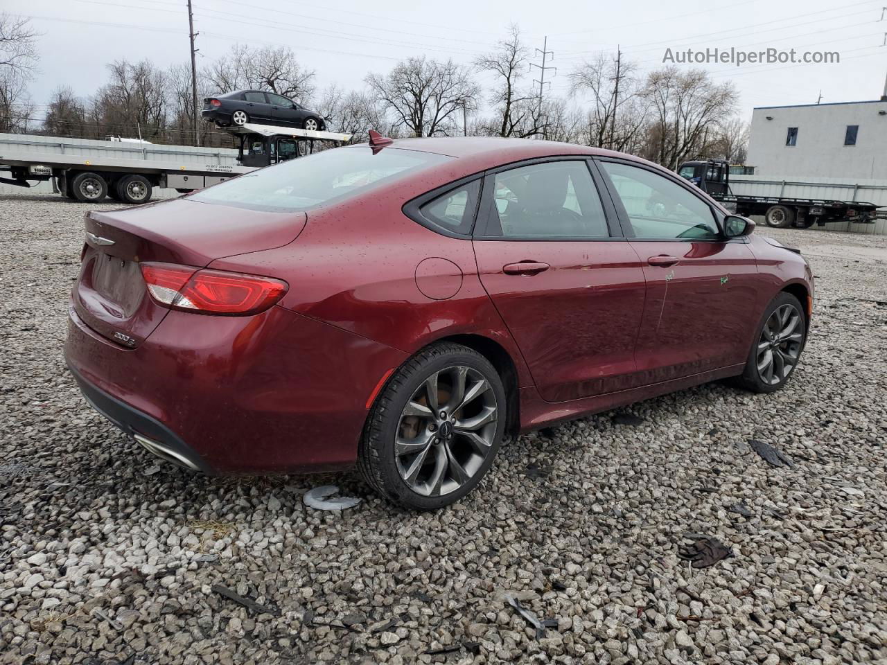 2015 Chrysler 200 S Красный vin: 1C3CCCBG2FN623085