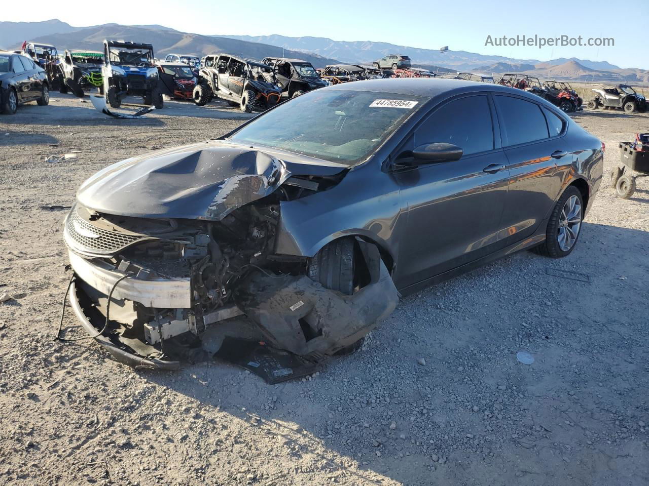 2015 Chrysler 200 S Charcoal vin: 1C3CCCBG3FN517938