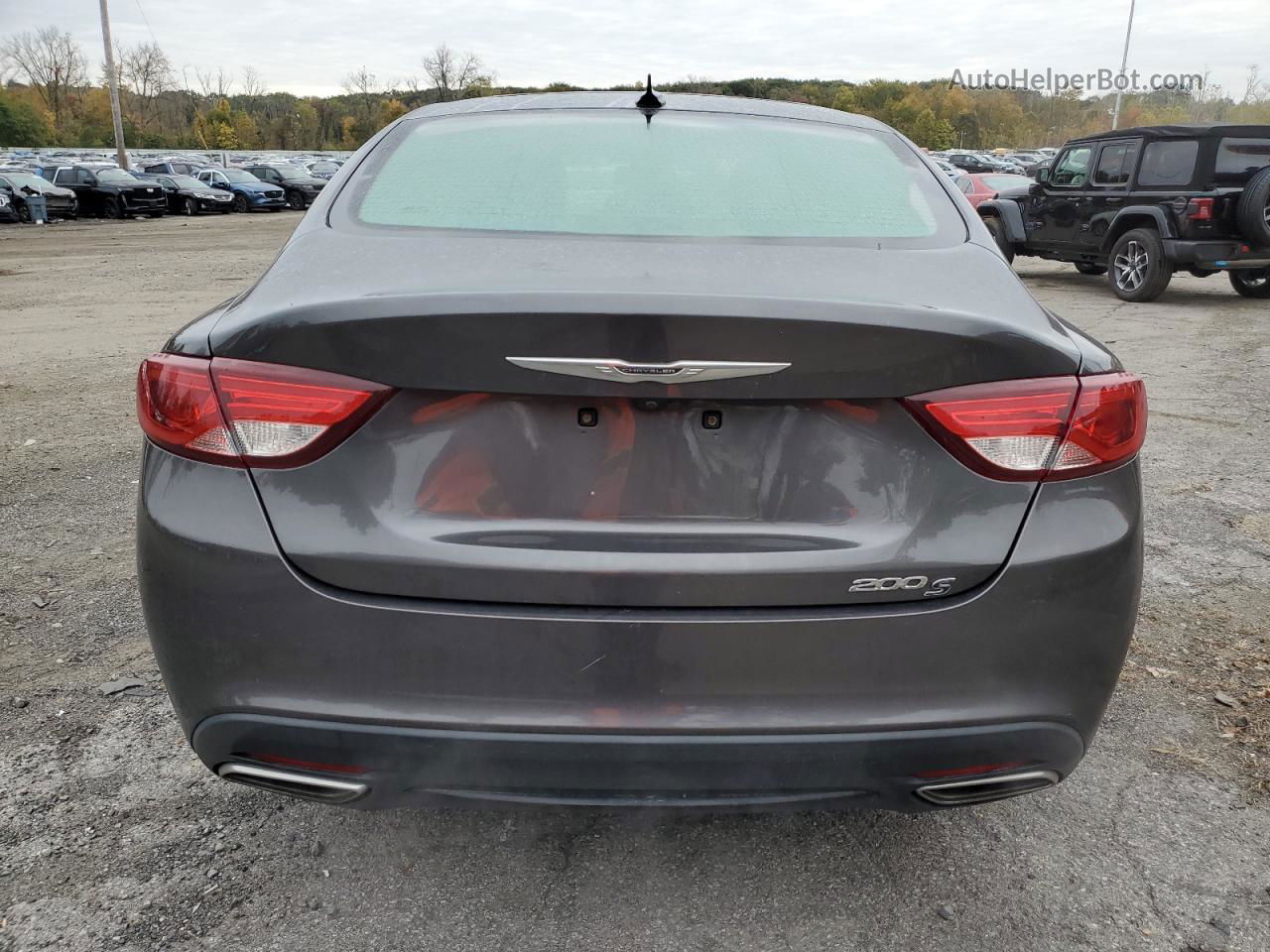 2015 Chrysler 200 S Black vin: 1C3CCCBG3FN536053