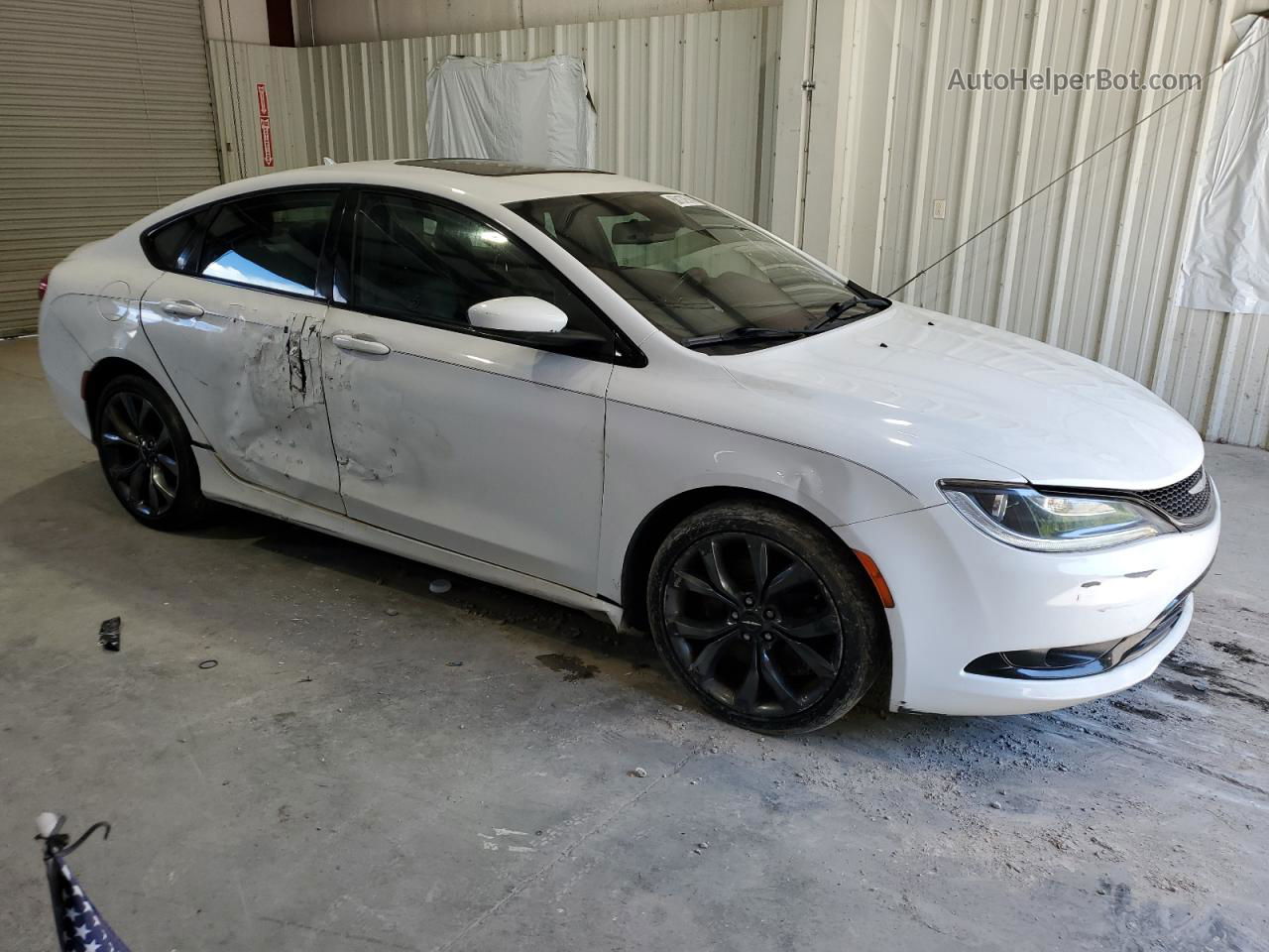 2015 Chrysler 200 S Белый vin: 1C3CCCBG3FN582501