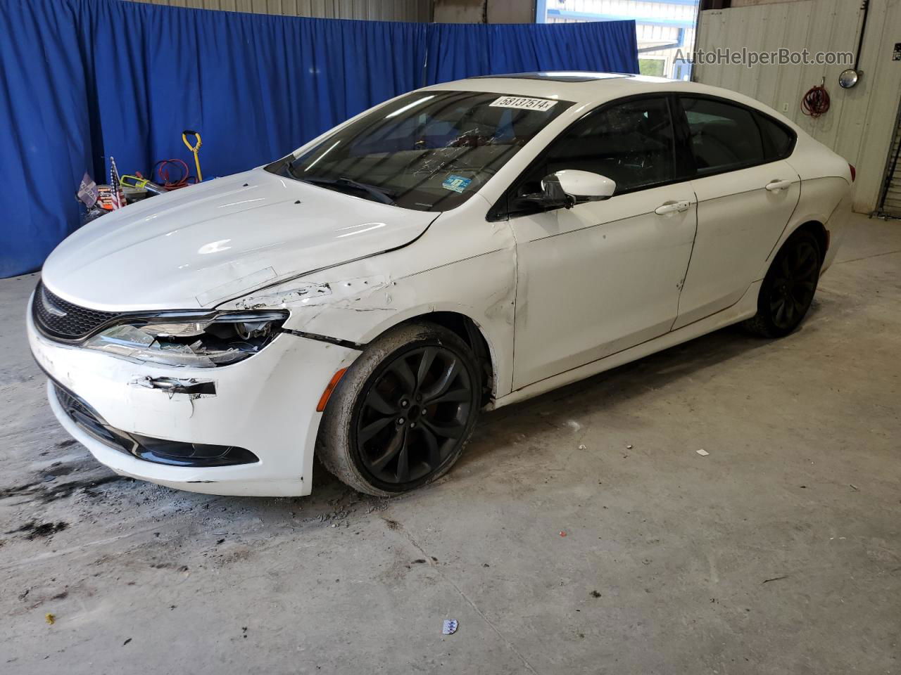 2015 Chrysler 200 S White vin: 1C3CCCBG3FN582501