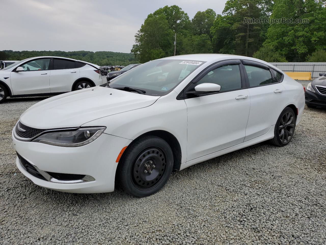 2015 Chrysler 200 S Белый vin: 1C3CCCBG3FN706105