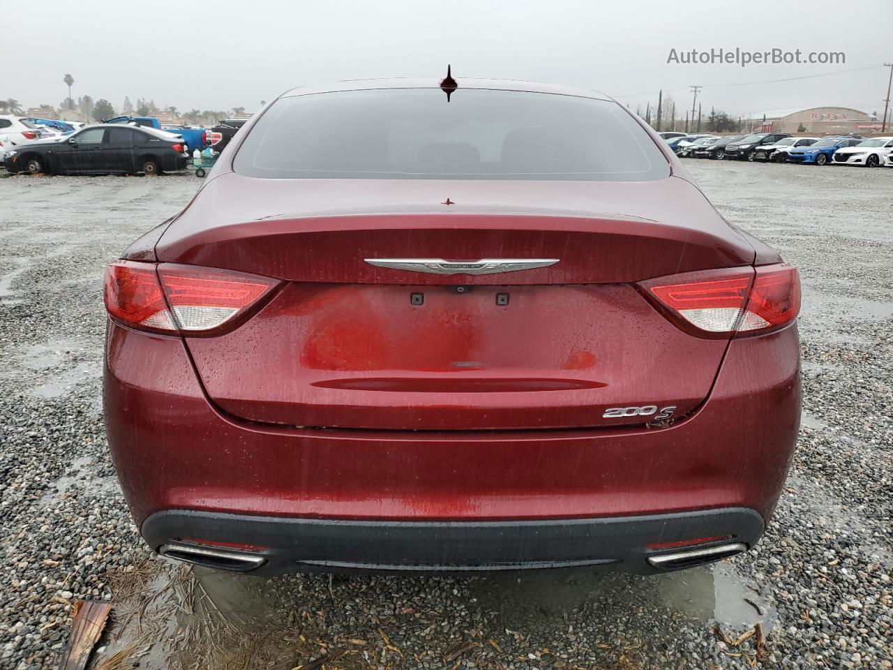 2015 Chrysler 200 S Бордовый vin: 1C3CCCBG4FN582068