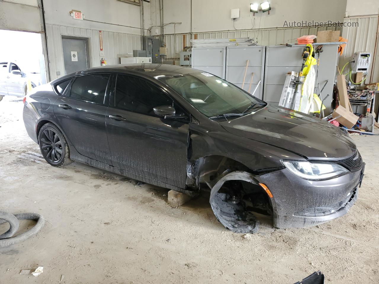 2015 Chrysler 200 S Gray vin: 1C3CCCBG5FN518010