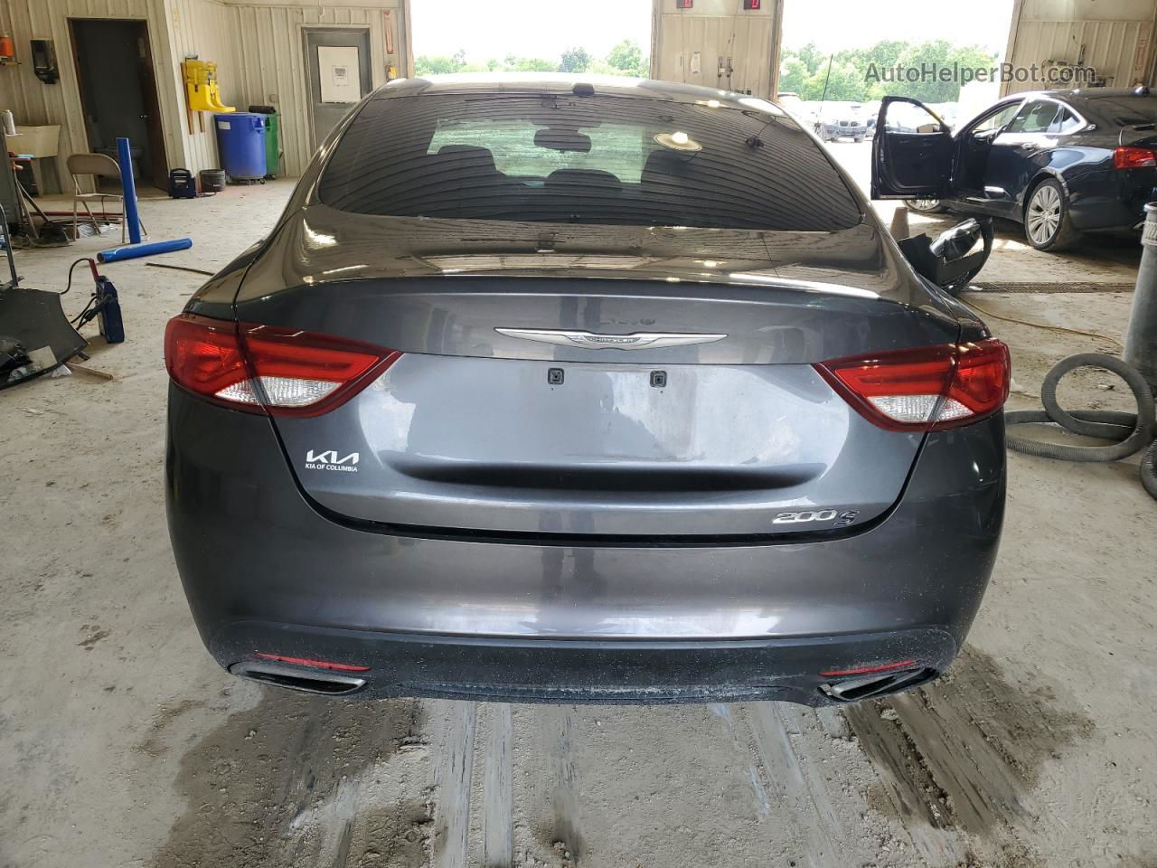 2015 Chrysler 200 S Gray vin: 1C3CCCBG5FN518010