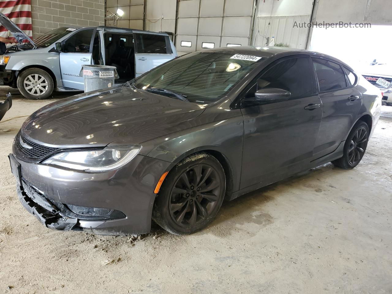 2015 Chrysler 200 S Серый vin: 1C3CCCBG5FN518010