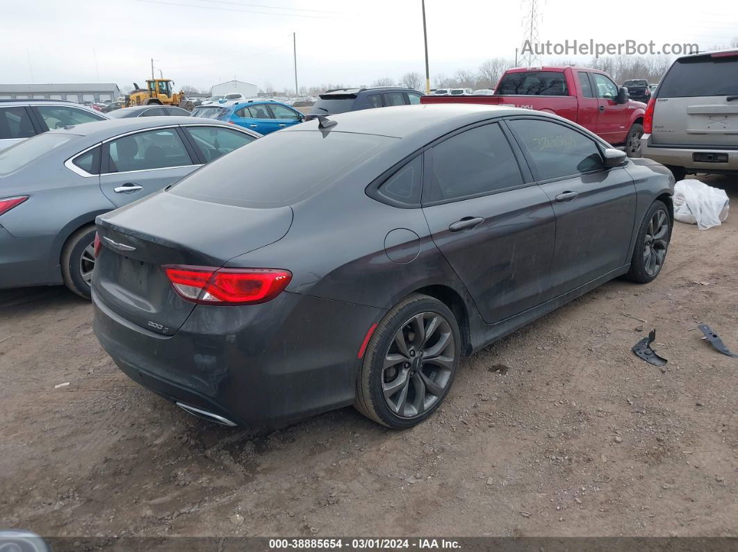 2015 Chrysler 200 S Gray vin: 1C3CCCBG5FN706106