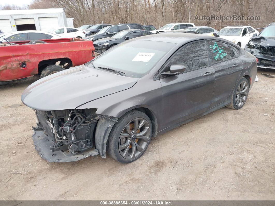 2015 Chrysler 200 S Gray vin: 1C3CCCBG5FN706106