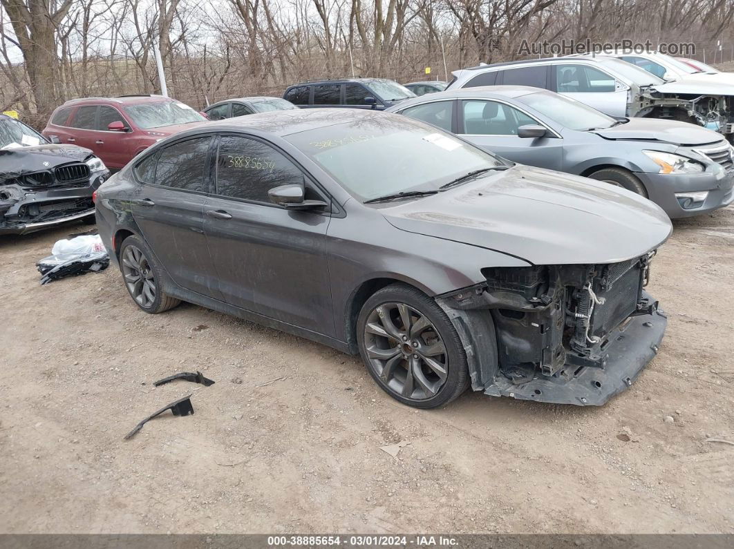 2015 Chrysler 200 S Gray vin: 1C3CCCBG5FN706106