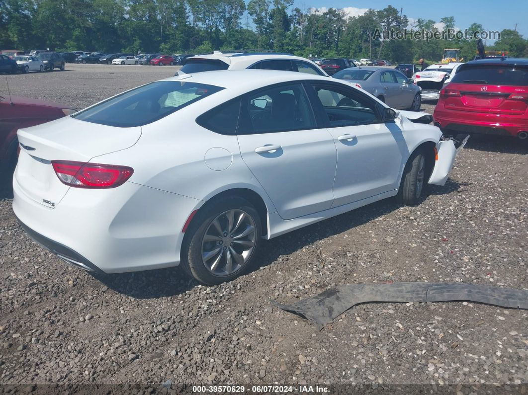 2016 Chrysler 200 S White vin: 1C3CCCBG5GN174521