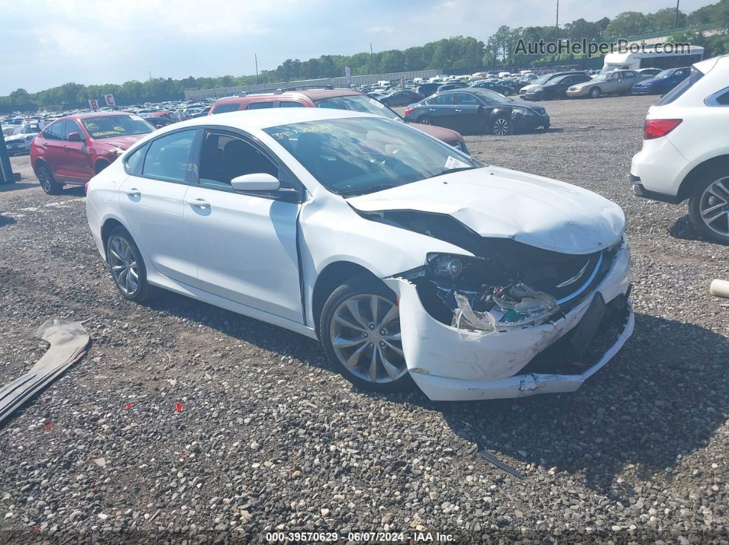 2016 Chrysler 200 S White vin: 1C3CCCBG5GN174521