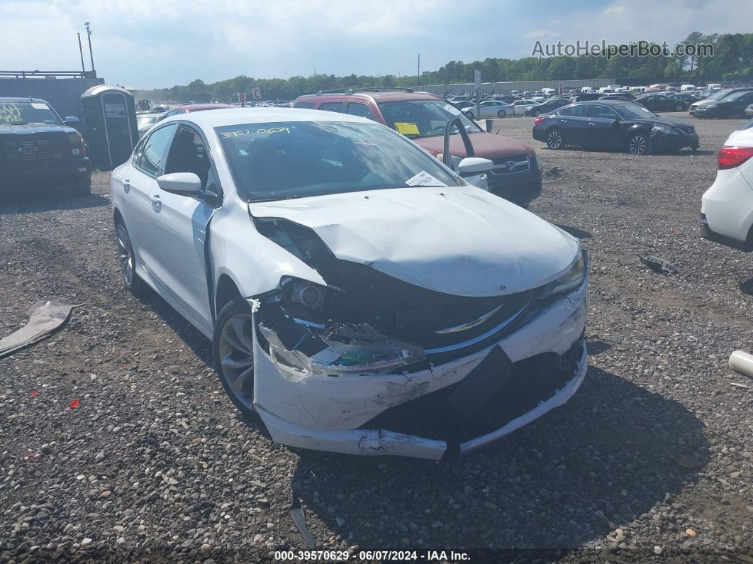 2016 Chrysler 200 S White vin: 1C3CCCBG5GN174521