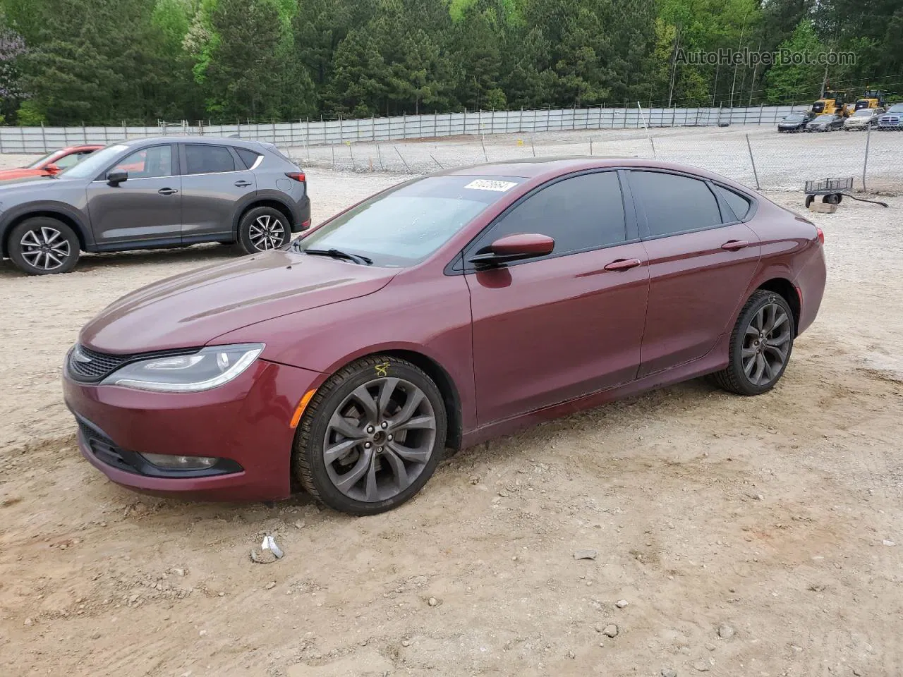 2015 Chrysler 200 S Burgundy vin: 1C3CCCBG7FN528876