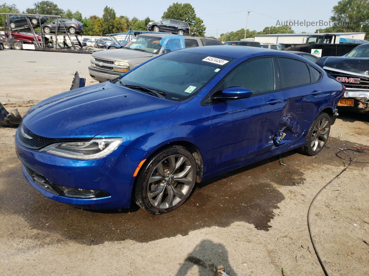 2015 Chrysler 200 S Blue vin: 1C3CCCBG7FN535343