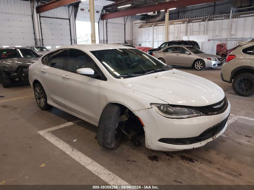 2016 Chrysler 200 S White vin: 1C3CCCBG7GN108133