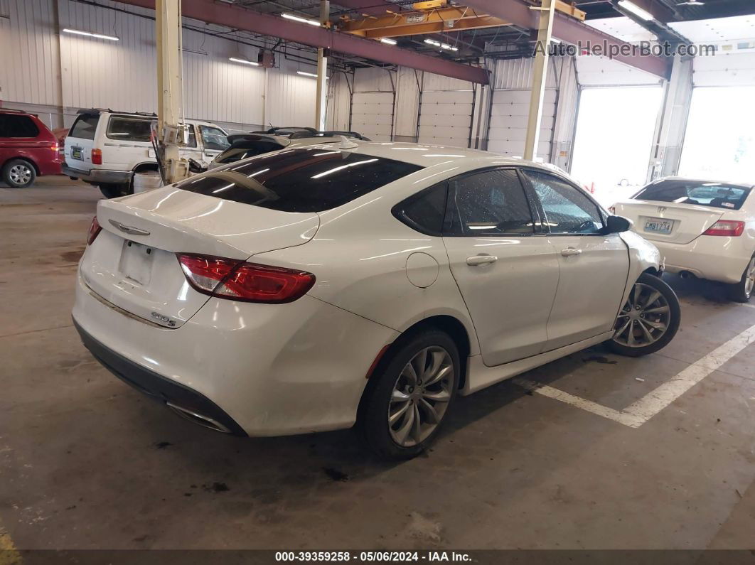 2016 Chrysler 200 S White vin: 1C3CCCBG7GN108133