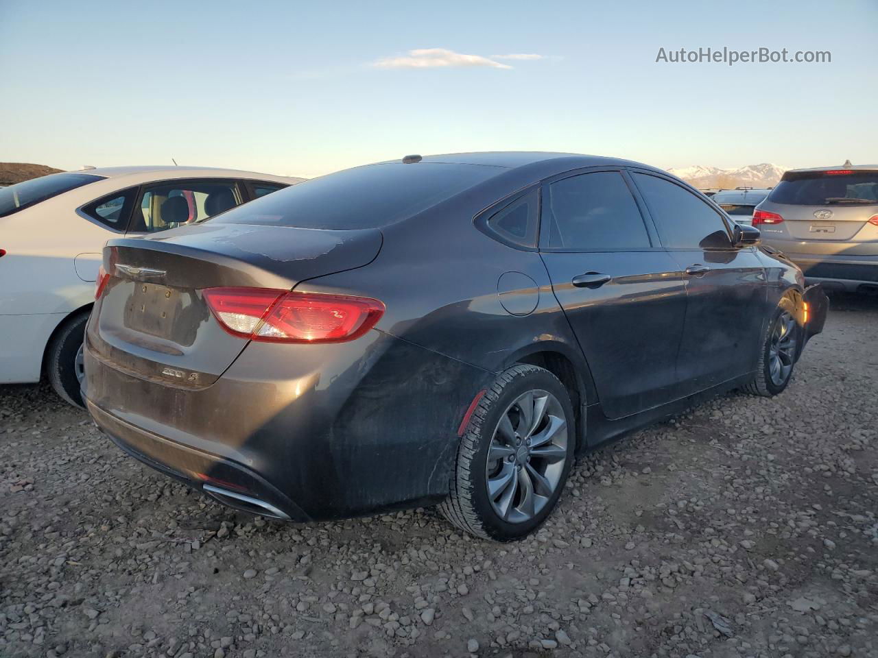 2015 Chrysler 200 S Gray vin: 1C3CCCBG8FN572854