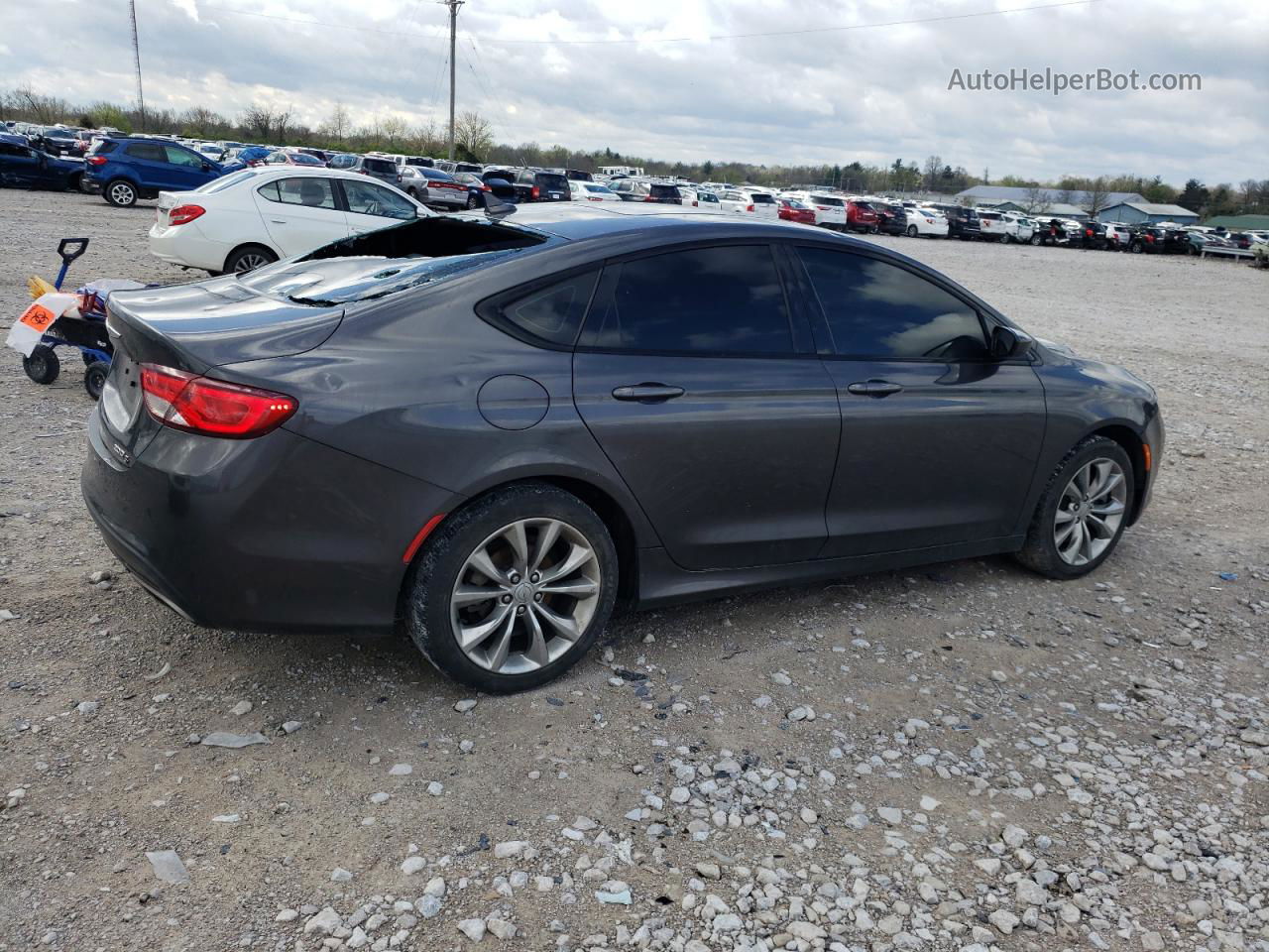 2015 Chrysler 200 S Gray vin: 1C3CCCBG8FN706603