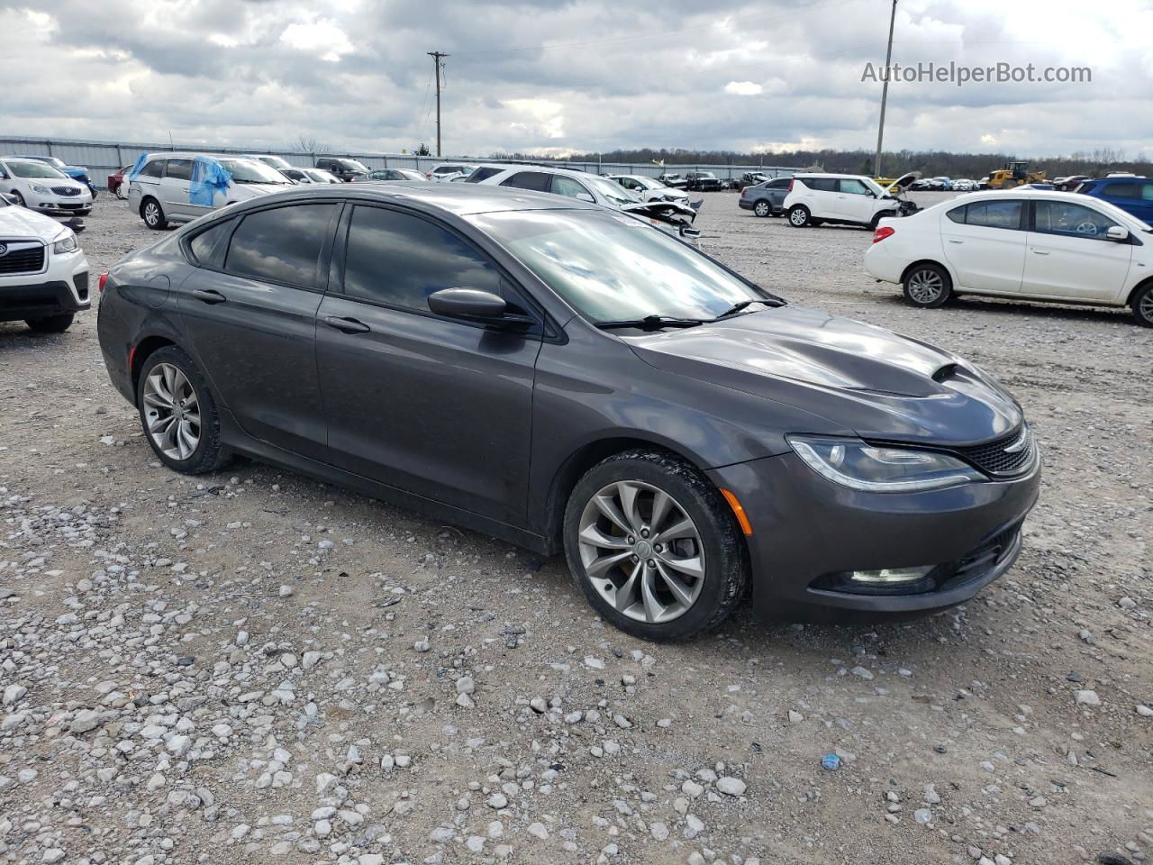 2015 Chrysler 200 S Gray vin: 1C3CCCBG8FN706603