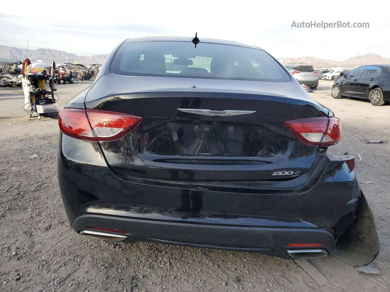 2016 Chrysler 200 S Черный vin: 1C3CCCBG8GN121845