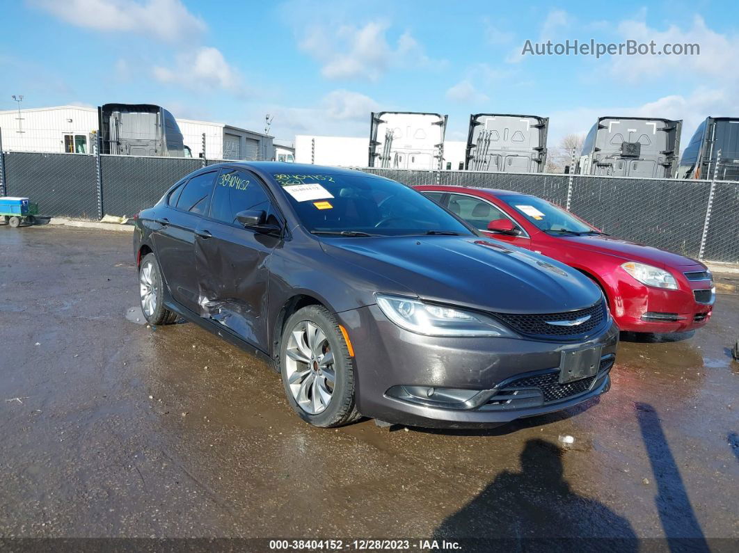 2016 Chrysler 200 S Gray vin: 1C3CCCBG9GN118002