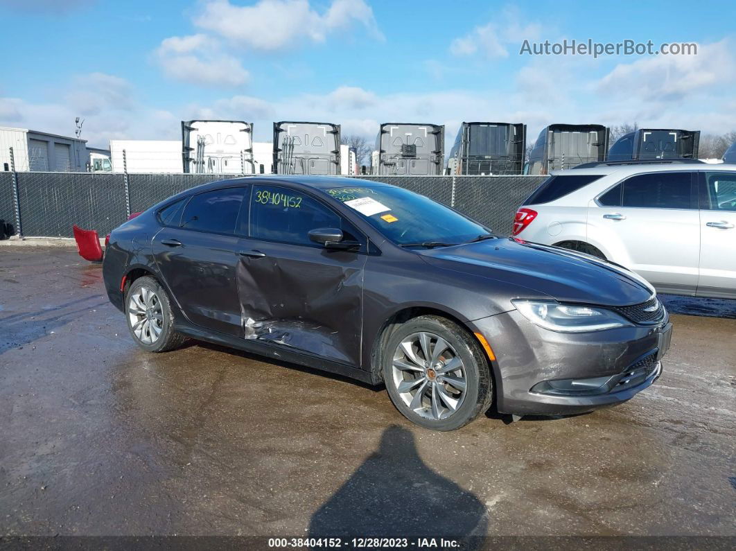 2016 Chrysler 200 S Gray vin: 1C3CCCBG9GN118002