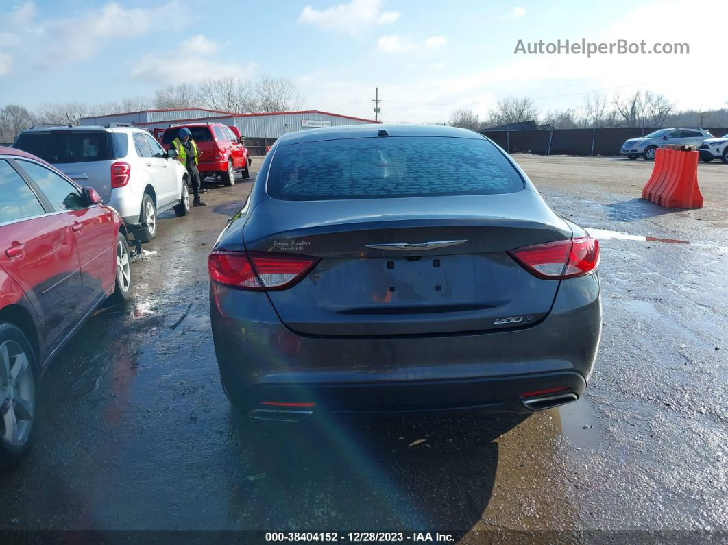 2016 Chrysler 200 S Gray vin: 1C3CCCBG9GN118002