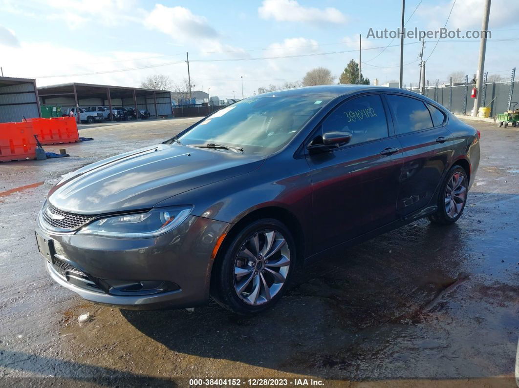 2016 Chrysler 200 S Gray vin: 1C3CCCBG9GN118002