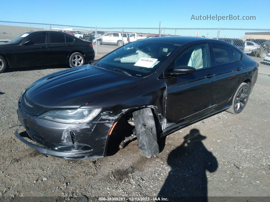 2015 Chrysler 200 S Black vin: 1C3CCCBGXFN506211