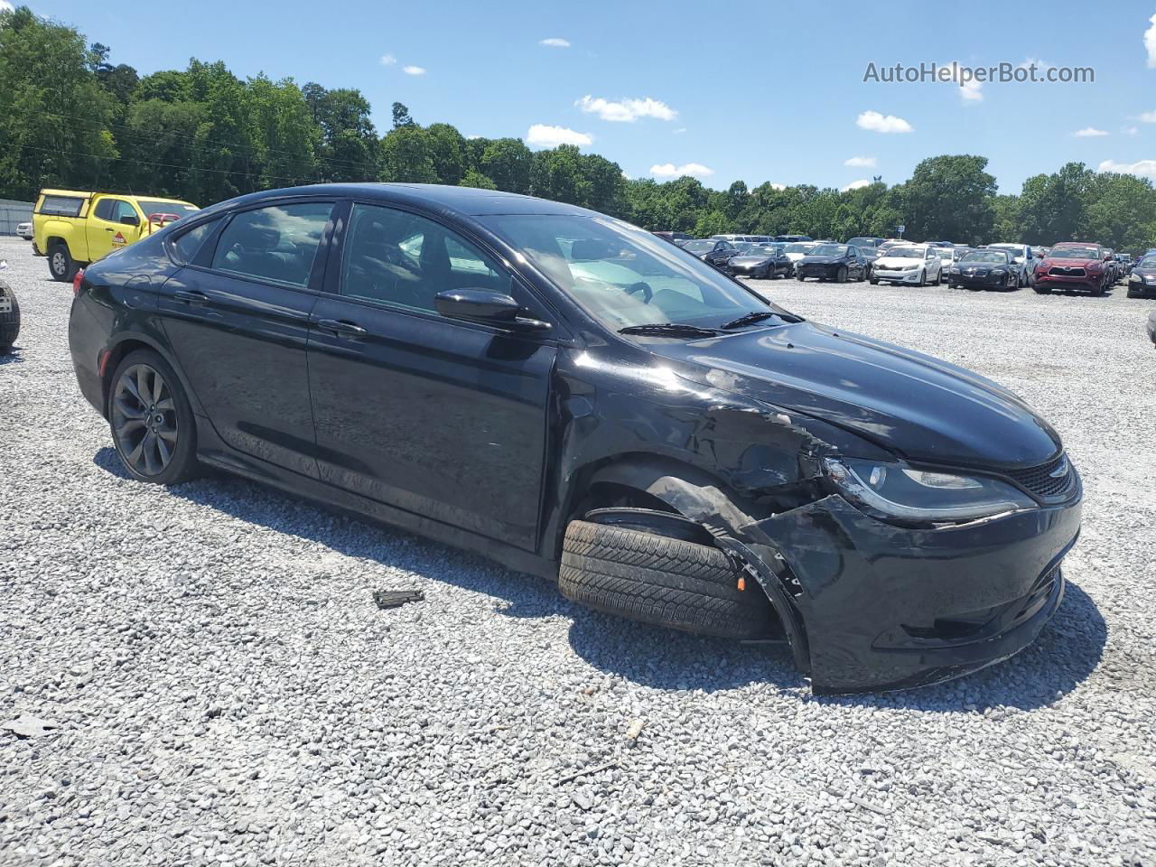 2015 Chrysler 200 S Black vin: 1C3CCCBGXFN572435