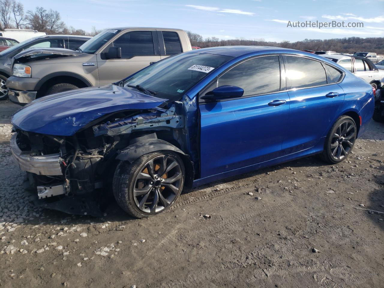 2016 Chrysler 200 S Blue vin: 1C3CCCBGXGN184087