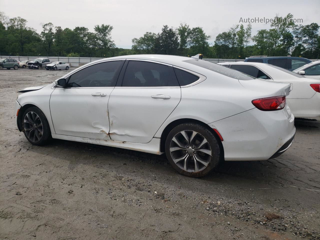 2015 Chrysler 200 C White vin: 1C3CCCCB0FN566016