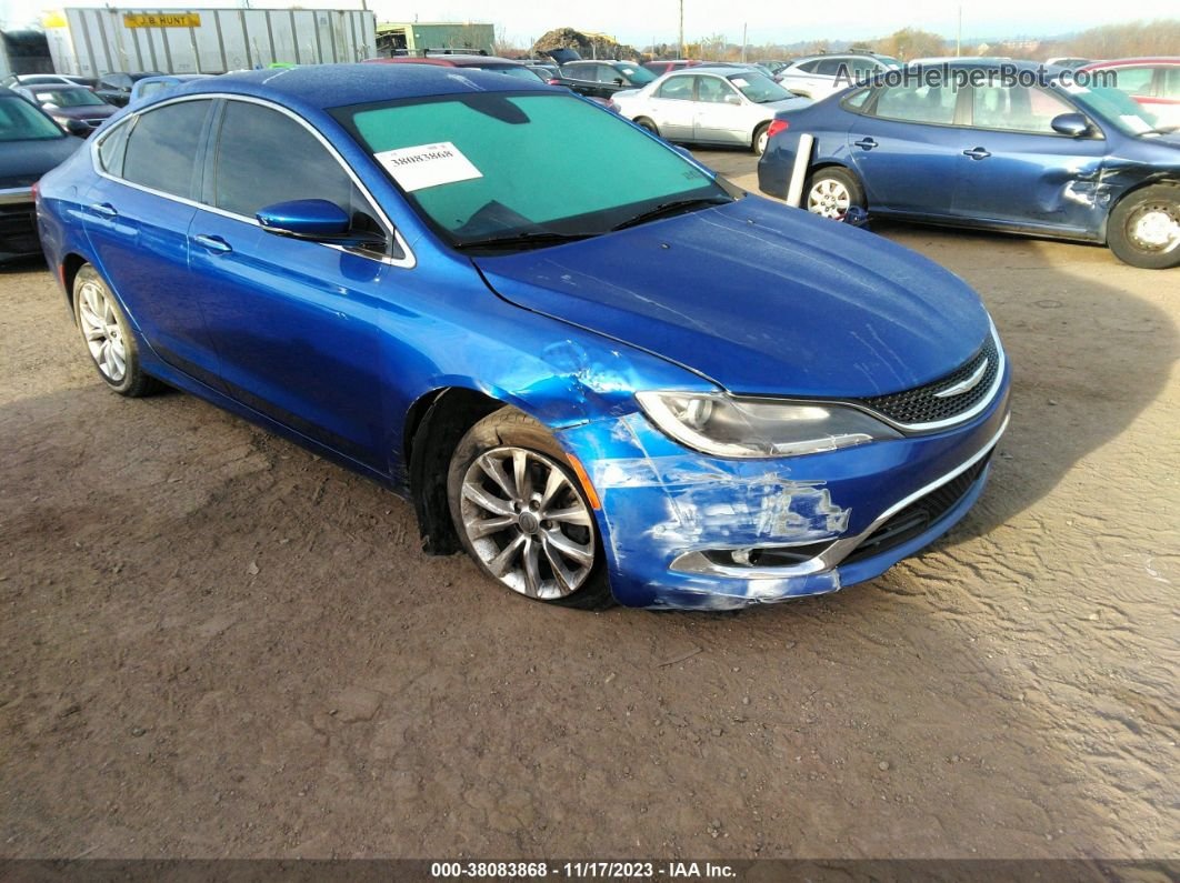 2016 Chrysler 200 C Blue vin: 1C3CCCCB0GN172503