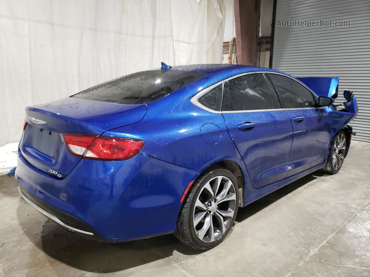 2015 Chrysler 200 C Blue vin: 1C3CCCCB1FN507458