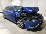 2015 Chrysler 200 C Blue vin: 1C3CCCCB1FN507458