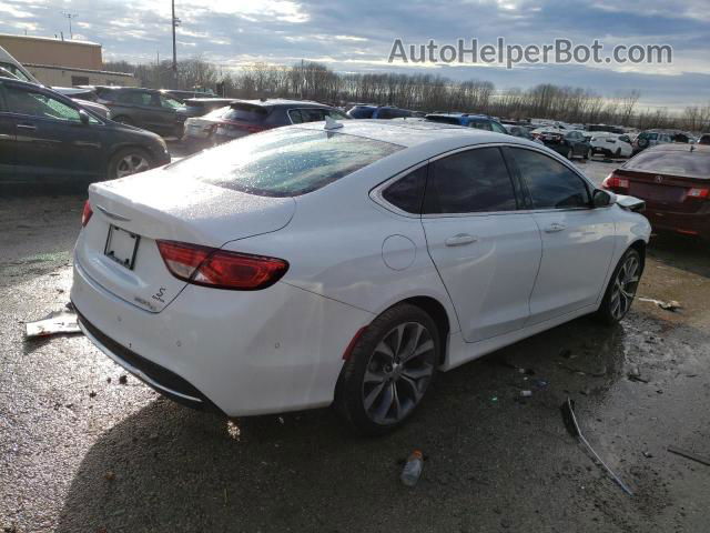 2016 Chrysler 200 C White vin: 1C3CCCCB1GN110155