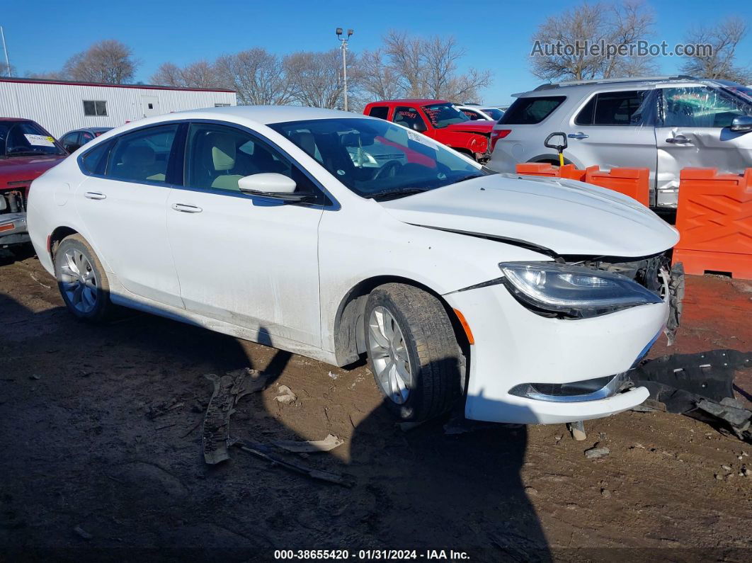 2015 Chrysler 200 C White vin: 1C3CCCCB2FN555454