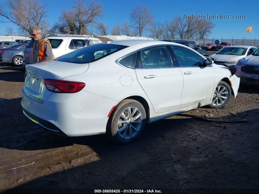 2015 Chrysler 200 C White vin: 1C3CCCCB2FN555454