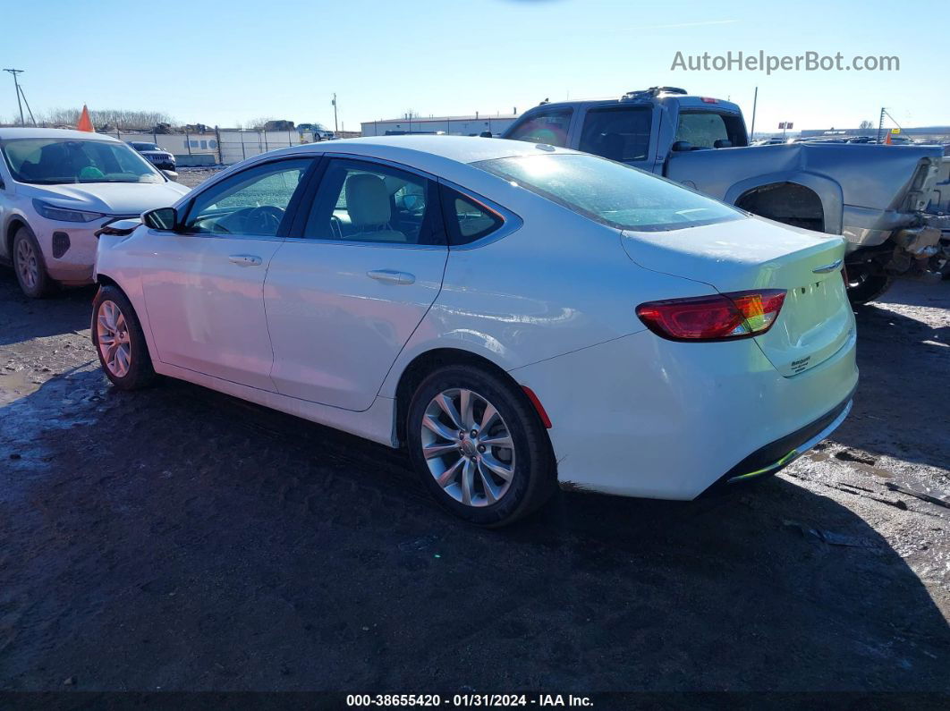 2015 Chrysler 200 C White vin: 1C3CCCCB2FN555454