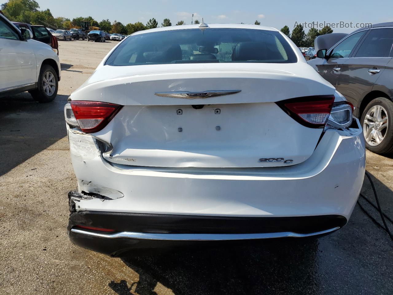 2016 Chrysler 200 C White vin: 1C3CCCCB2GN145867